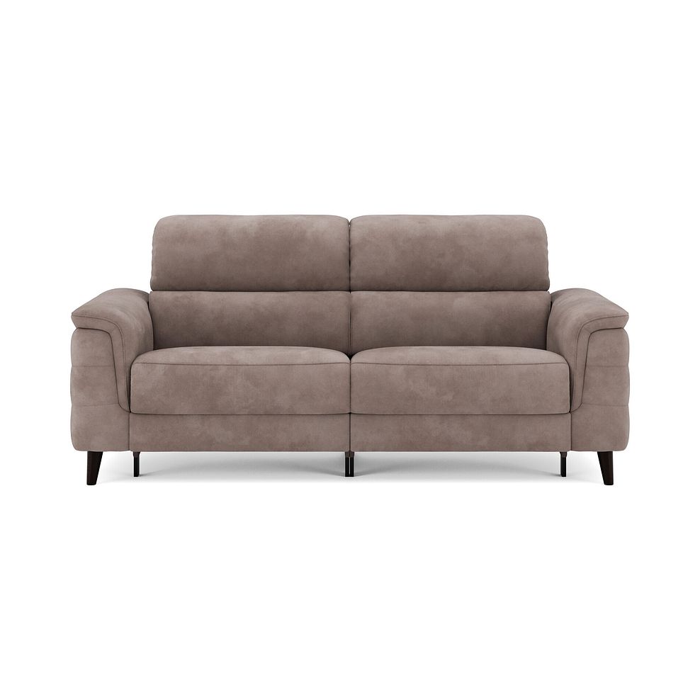 Cassius 3 Seater Power Recliner Sofa in Dexter Nutmeg Fabric 3
