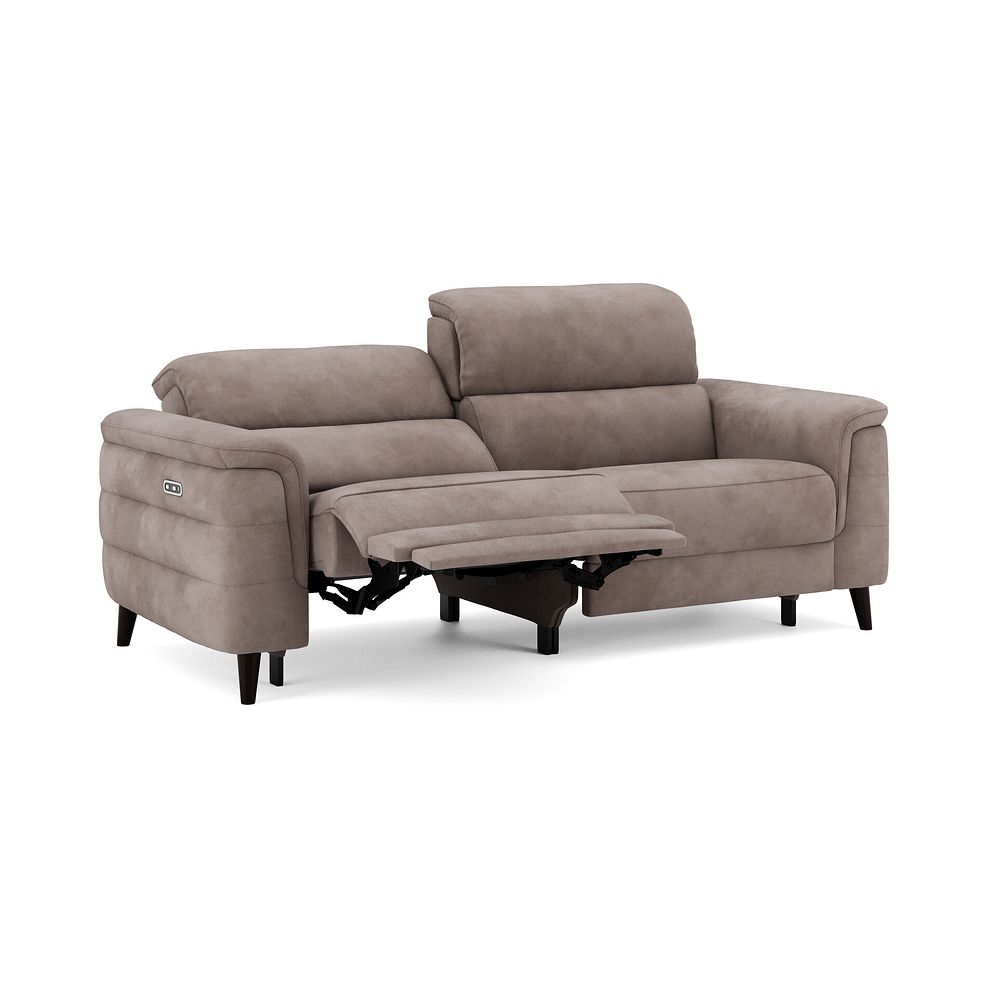 Cassius 3 Seater Power Recliner Sofa in Dexter Nutmeg Fabric 2