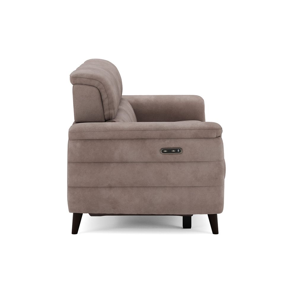 Cassius 3 Seater Power Recliner Sofa in Dexter Nutmeg Fabric 4
