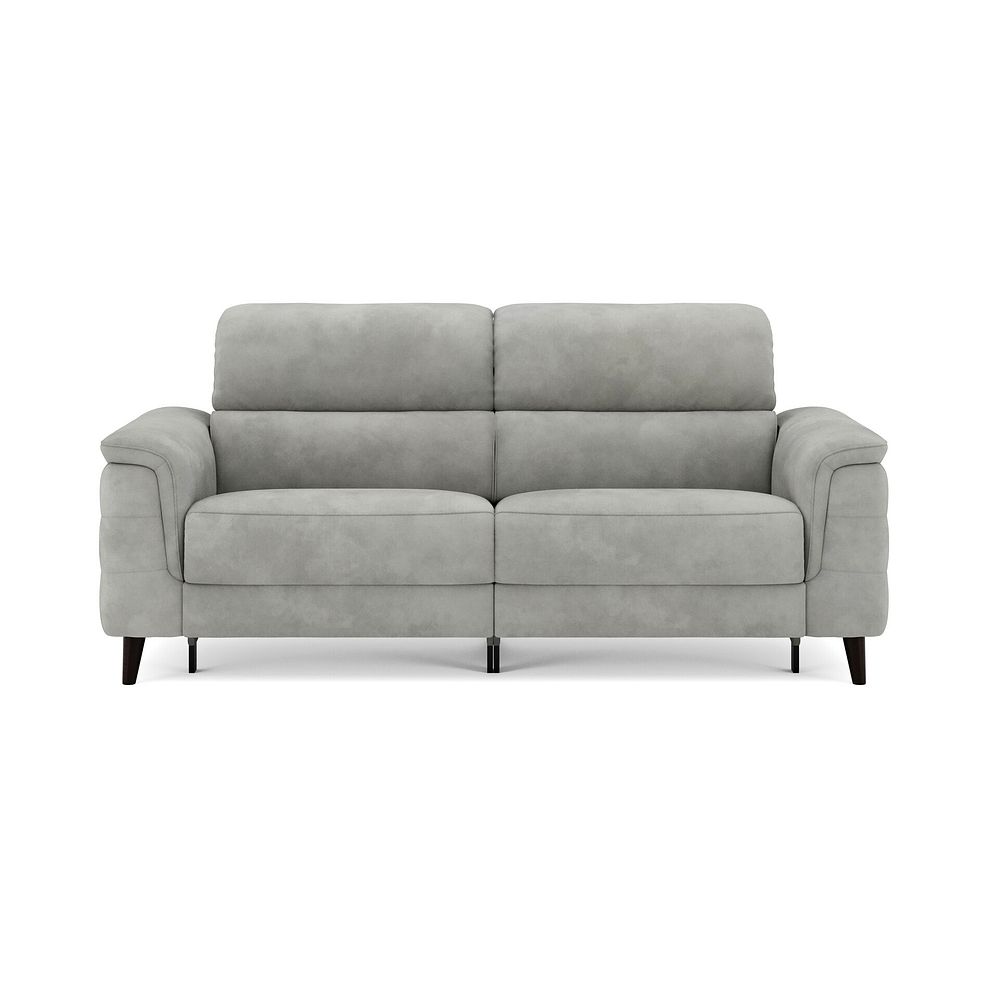 Cassius 3 Seater Power Recliner Sofa in Dexter Stone Fabric 3