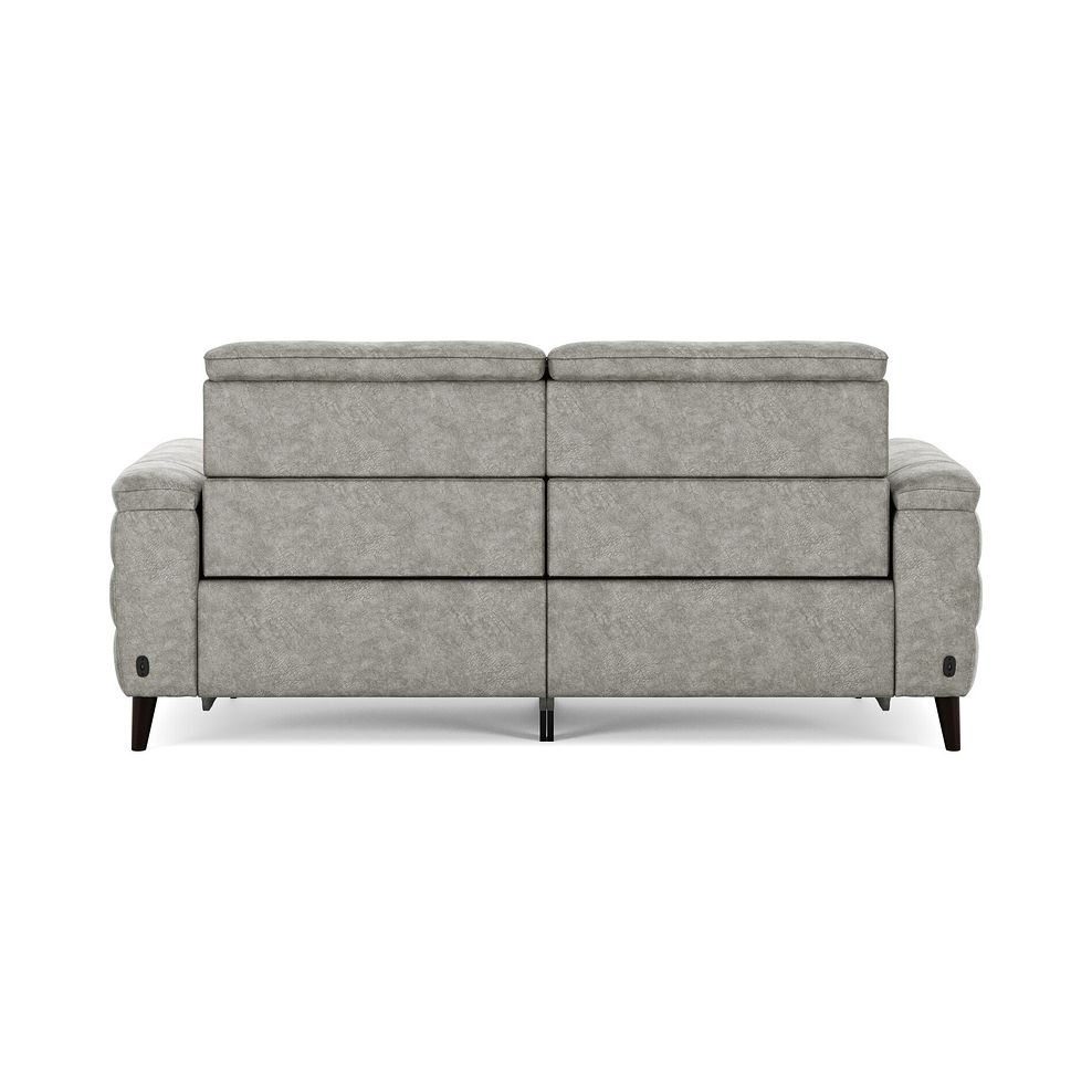 Cassius 3 Seater Power Recliner Sofa in Marble Mink Fabric 6