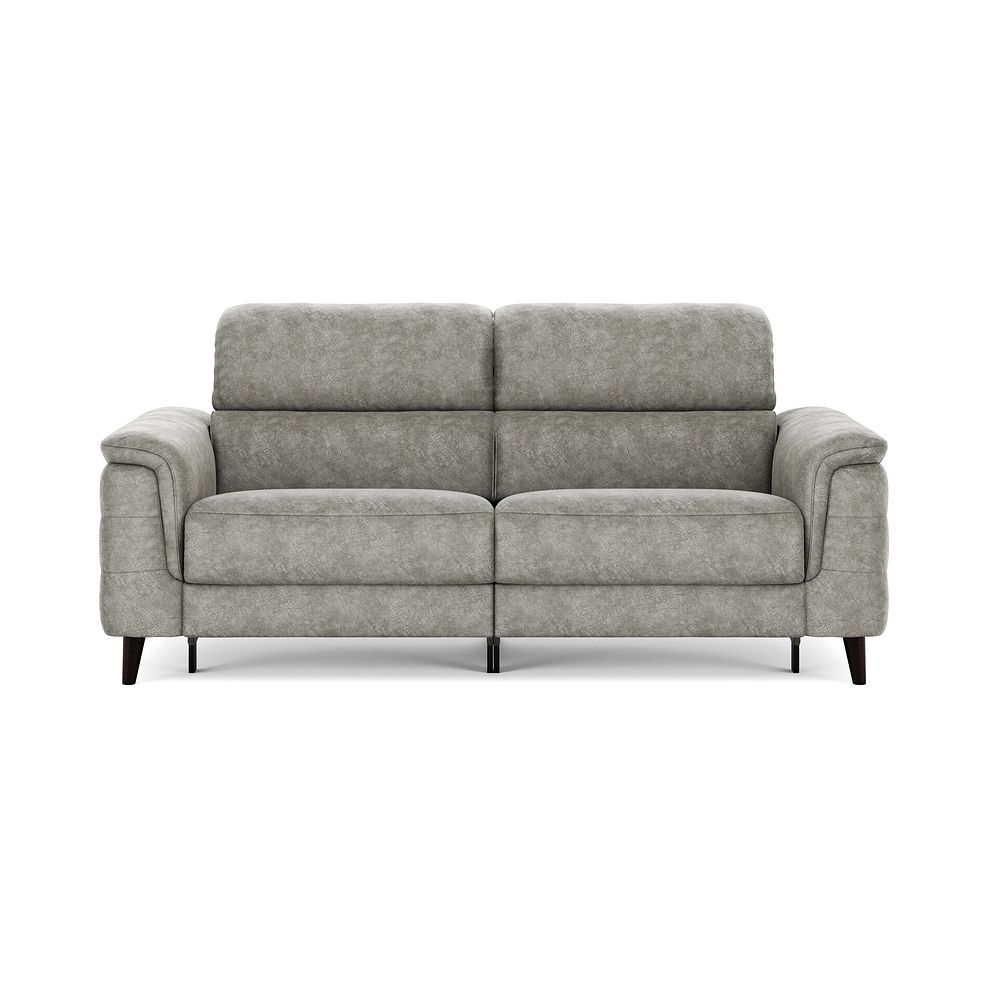 Cassius 3 Seater Power Recliner Sofa in Marble Mink Fabric 3