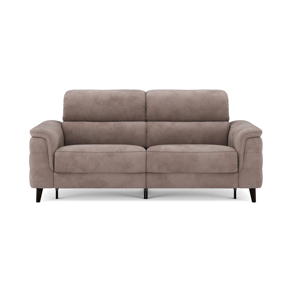 Cassius 3 Seater Power Recliner Sofa with Adjustable Power Headrests and Speakers in Dexter Nutmeg Fabric 3