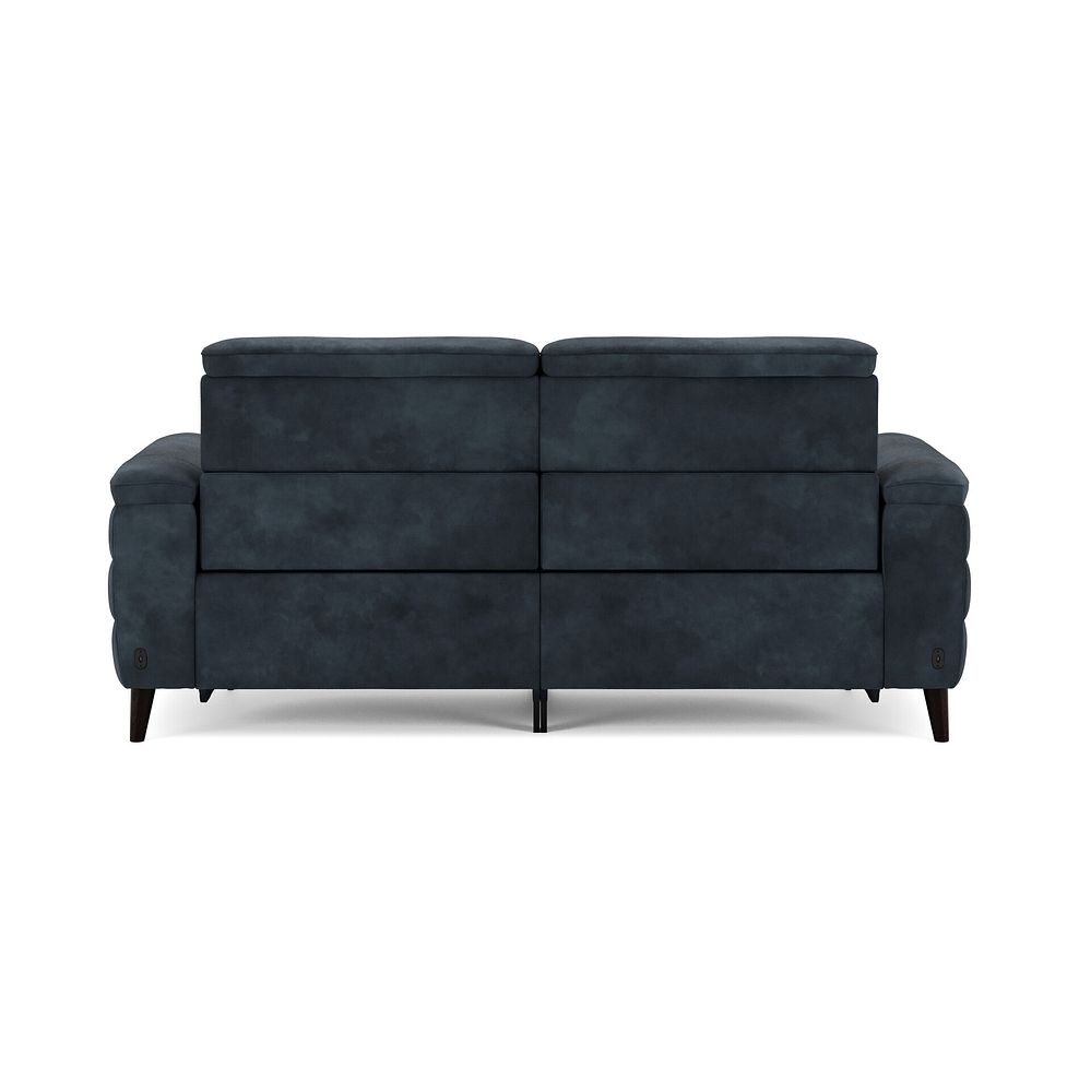 Cassius 3 Seater Power Recliner Sofa with Adjustable Power Headrests and Speakers in Dexter Shadow Fabric 6