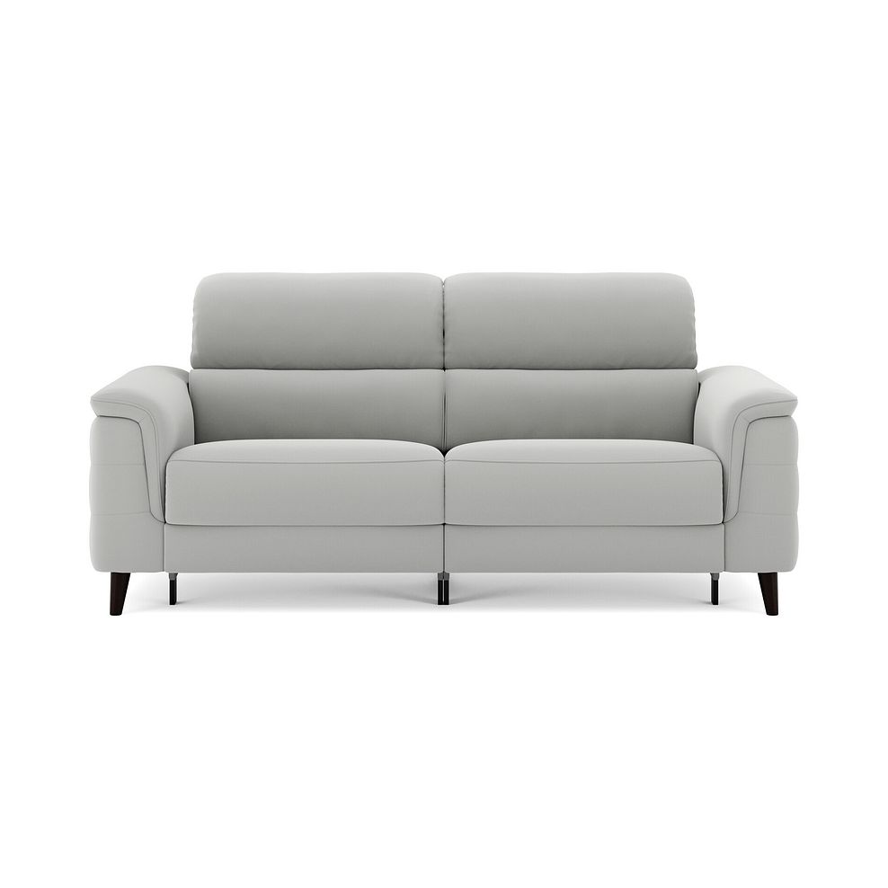 Cassius 3 Seater Power Recliner Sofa with Adjustable Power Headrests in Bella Lead Grey Fabric 3