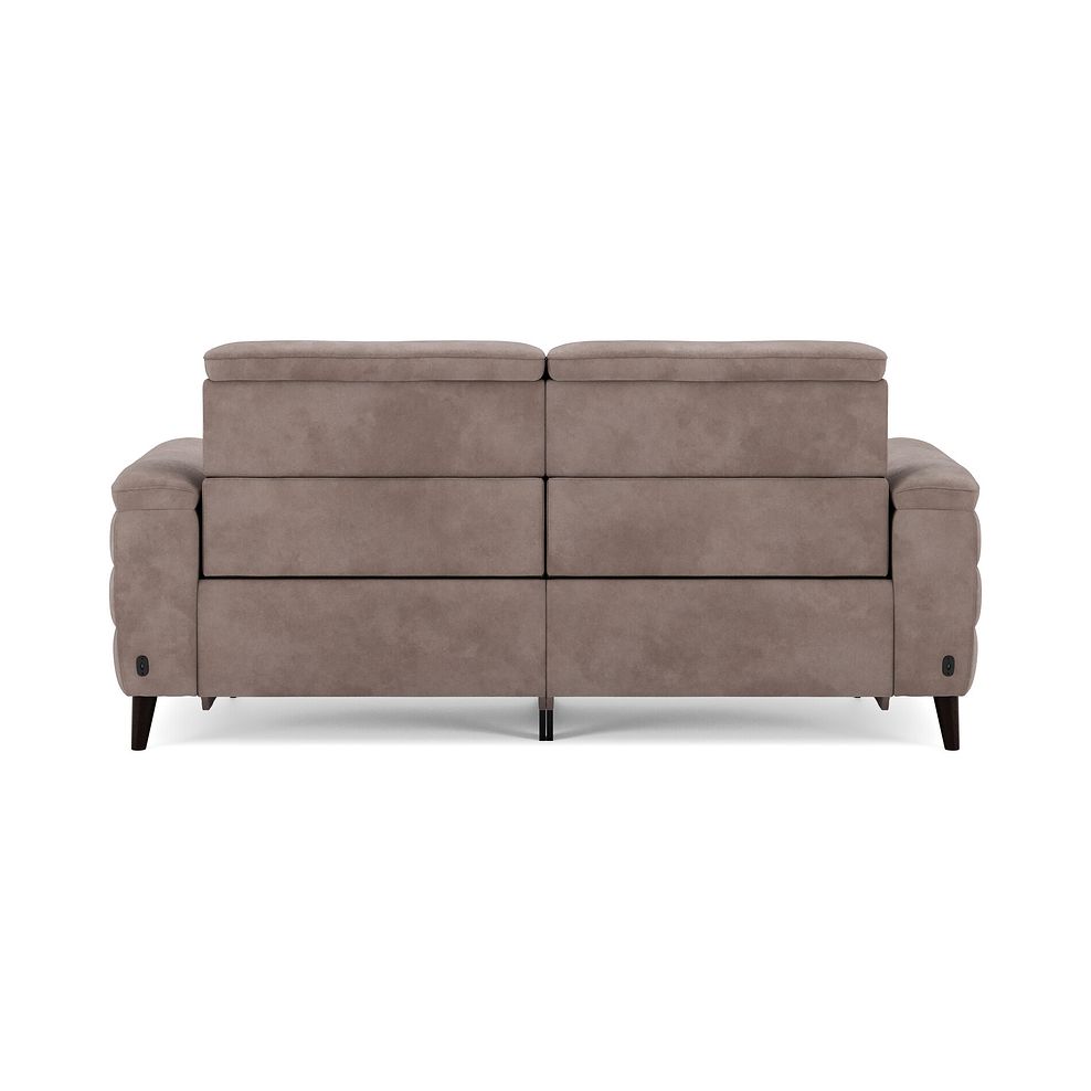 Cassius 3 Seater Power Recliner Sofa with Adjustable Power Headrests in Dexter Nutmeg Fabric 6