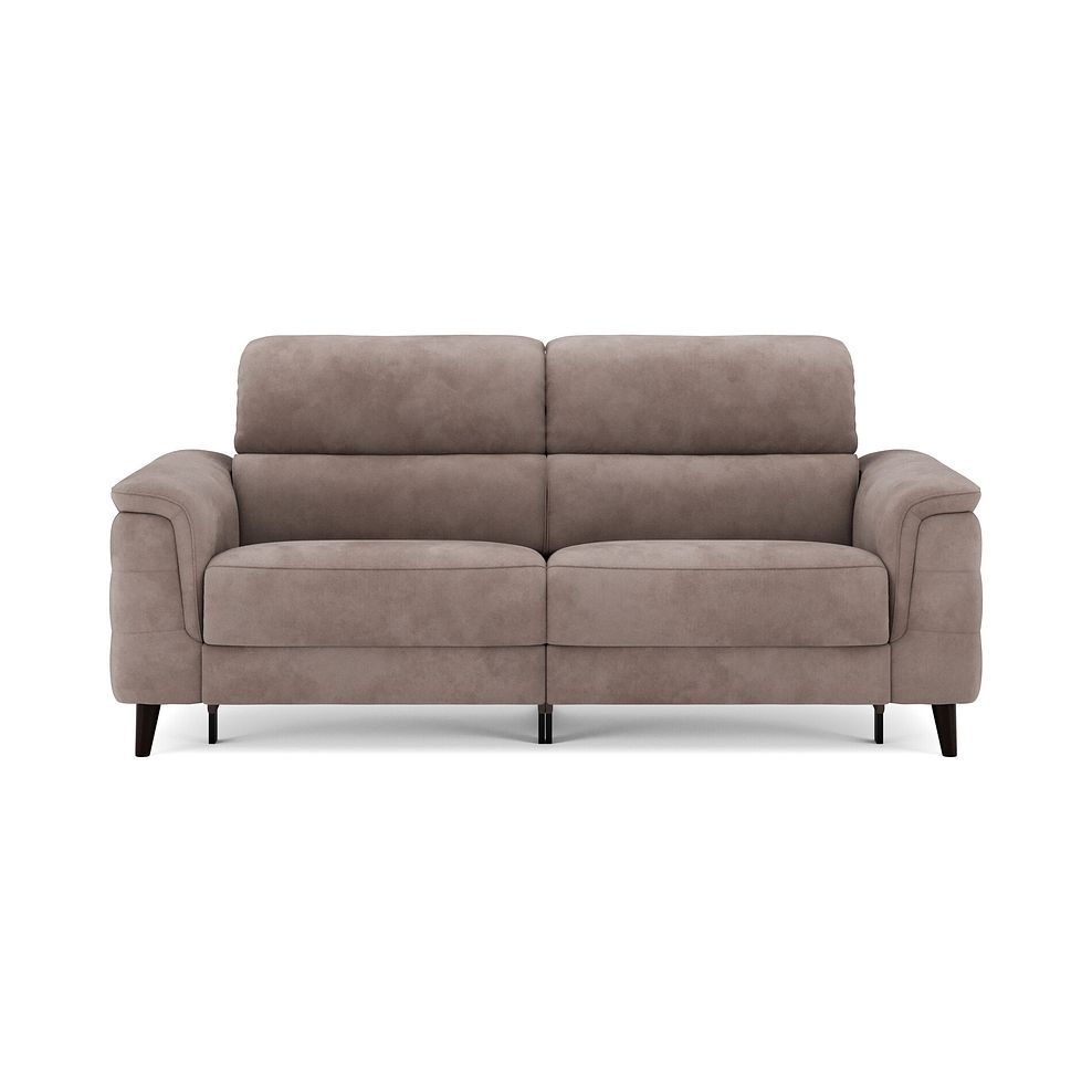 Cassius 3 Seater Power Recliner Sofa with Adjustable Power Headrests in Dexter Nutmeg Fabric 3