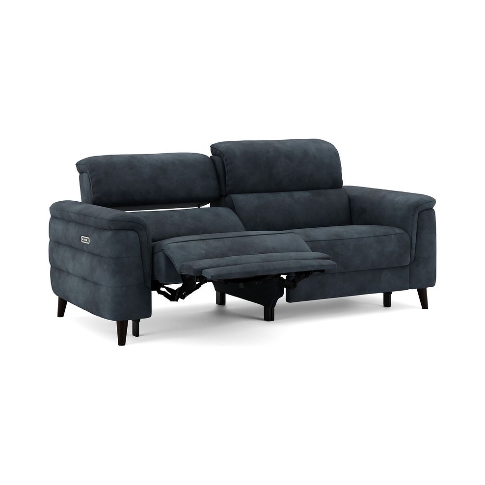 Cassius 3 Seater Power Recliner Sofa with Adjustable Power Headrests in Dexter Shadow Fabric 2