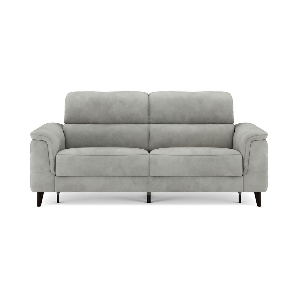 Cassius 3 Seater Power Recliner Sofa with Adjustable Power Headrests in Dexter Stone Fabric 3