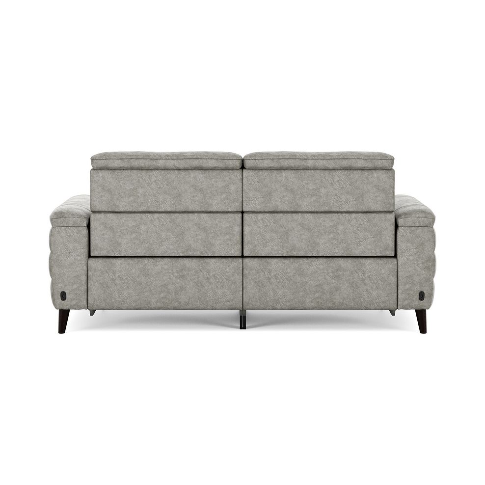 Cassius 3 Seater Power Recliner Sofa with Adjustable Power Headrests in Marble Mink Fabric 6
