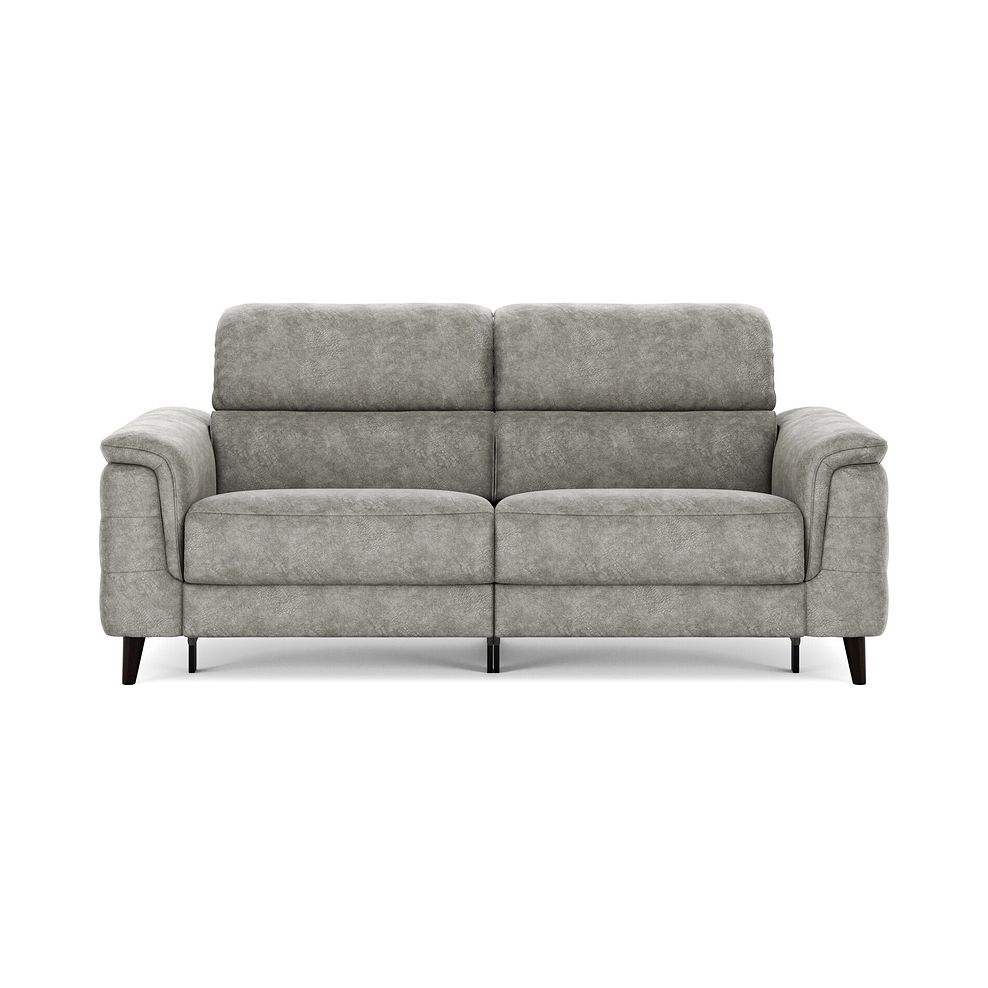 Cassius 3 Seater Power Recliner Sofa with Adjustable Power Headrests in Marble Mink Fabric 3