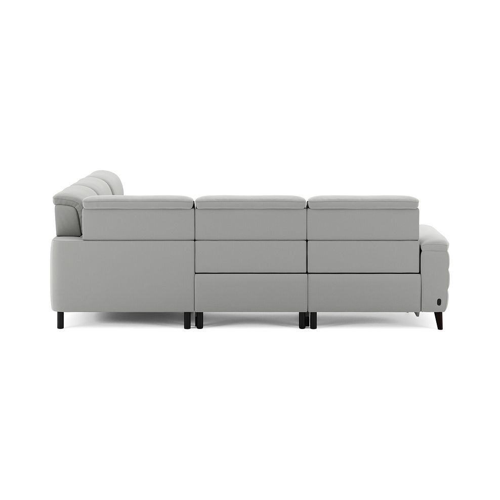 Cassius Large Corner Electric Recliner Sofa in Bella Lead Grey Fabric 7