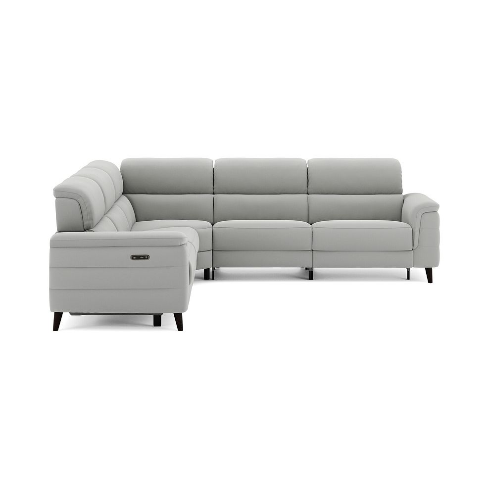 Cassius Large Corner Electric Recliner Sofa in Bella Lead Grey Fabric 5