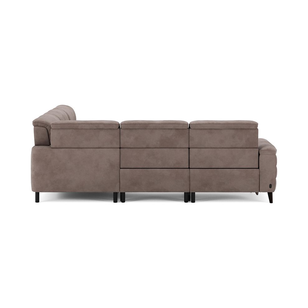 Cassius Large Corner Electric Recliner Sofa in Dexter Nutmeg Fabric 7