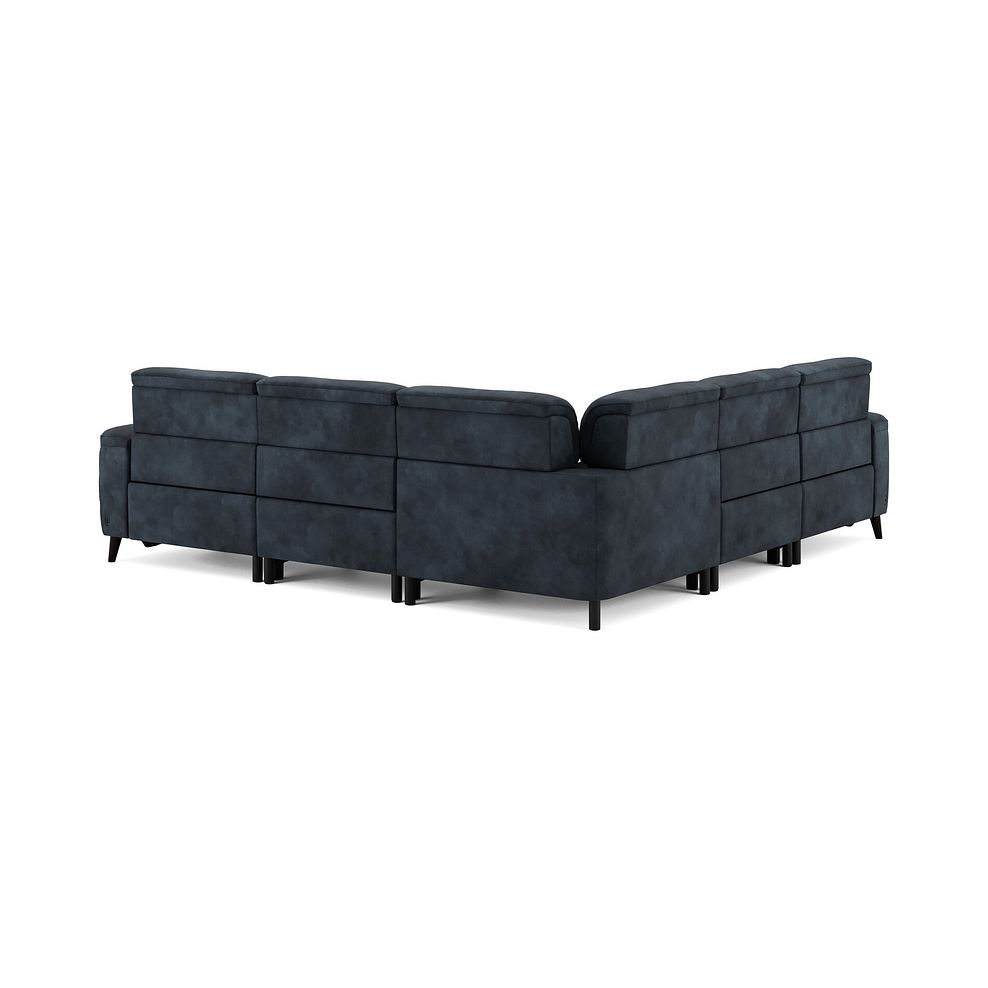 Cassius Large Corner Electric Recliner Sofa in Dexter Shadow Fabric 6