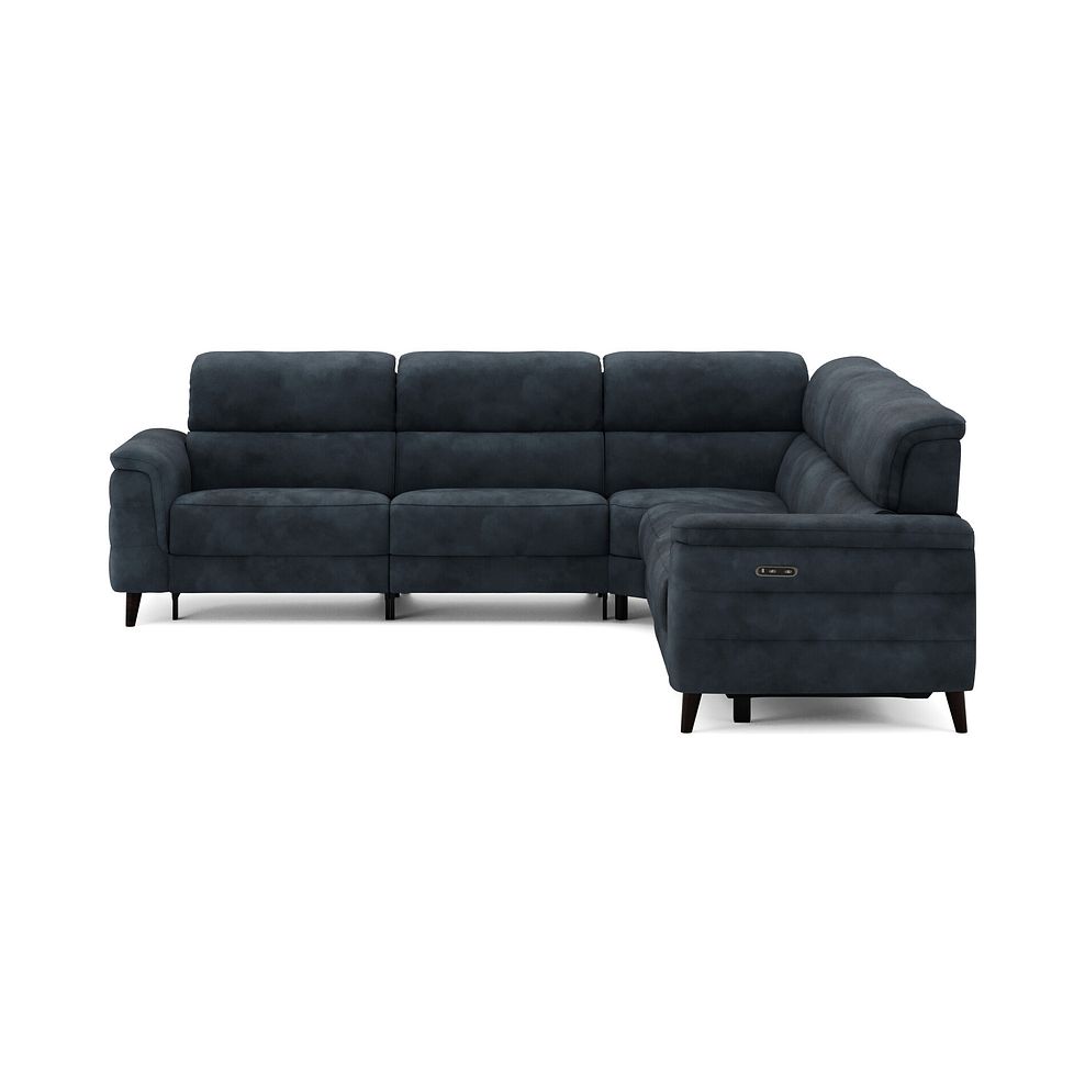 Cassius Large Corner Electric Recliner Sofa in Dexter Shadow Fabric 4