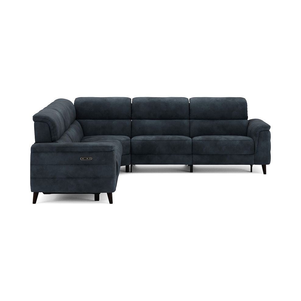 Cassius Large Corner Electric Recliner Sofa in Dexter Shadow Fabric 5