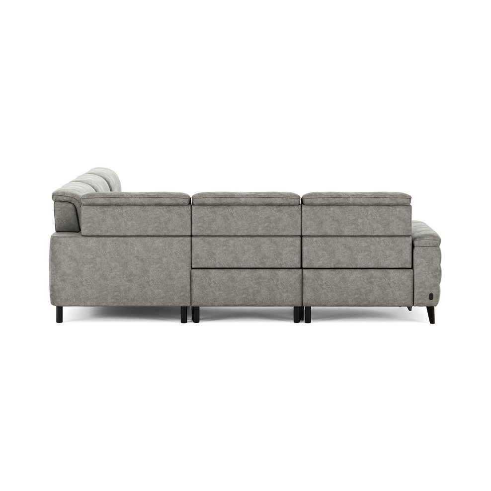 Cassius Large Corner Electric Recliner Sofa in Marble Mink Fabric 7