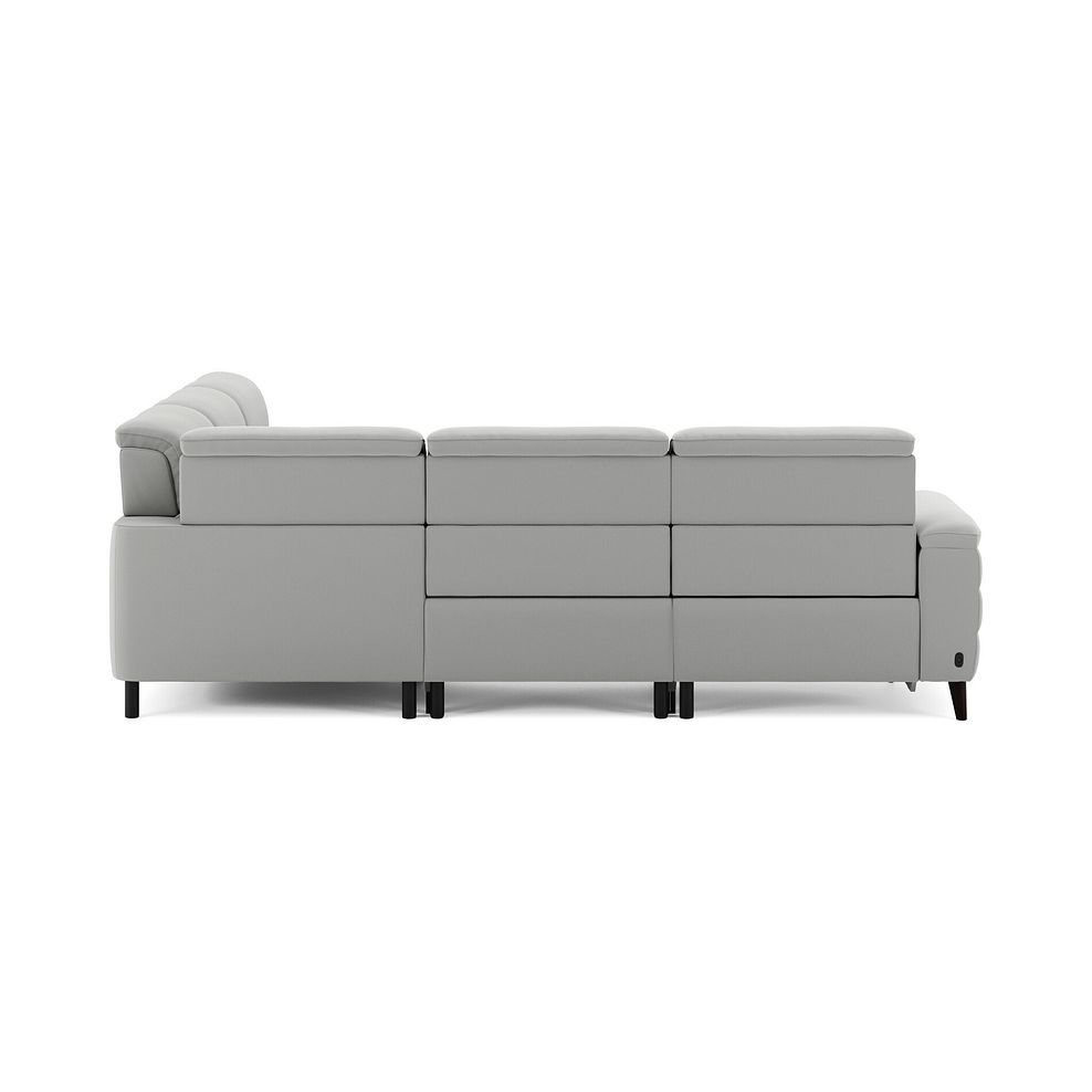 Cassius Large Corner Electric Recliner Sofa with Adjustable Power Headrests in Bella Lead Grey Fabric 7