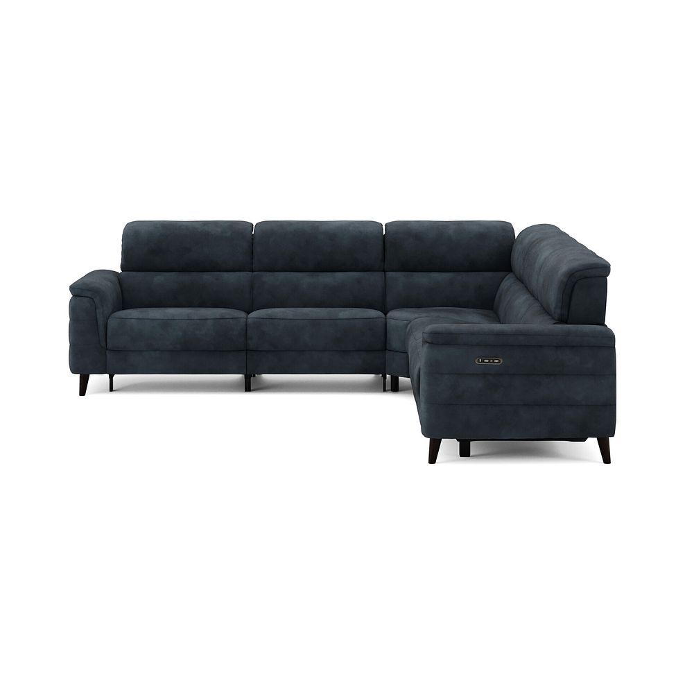 Cassius Large Corner Electric Recliner Sofa with Adjustable Power Headrests in Dexter Shadow Fabric 4
