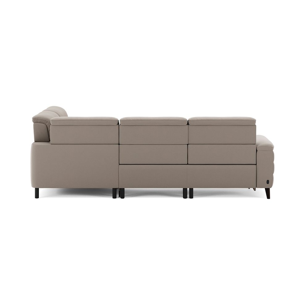 Cassius Left hand Corner Electric Recliner Sofa in Bella Latte Fabric 7