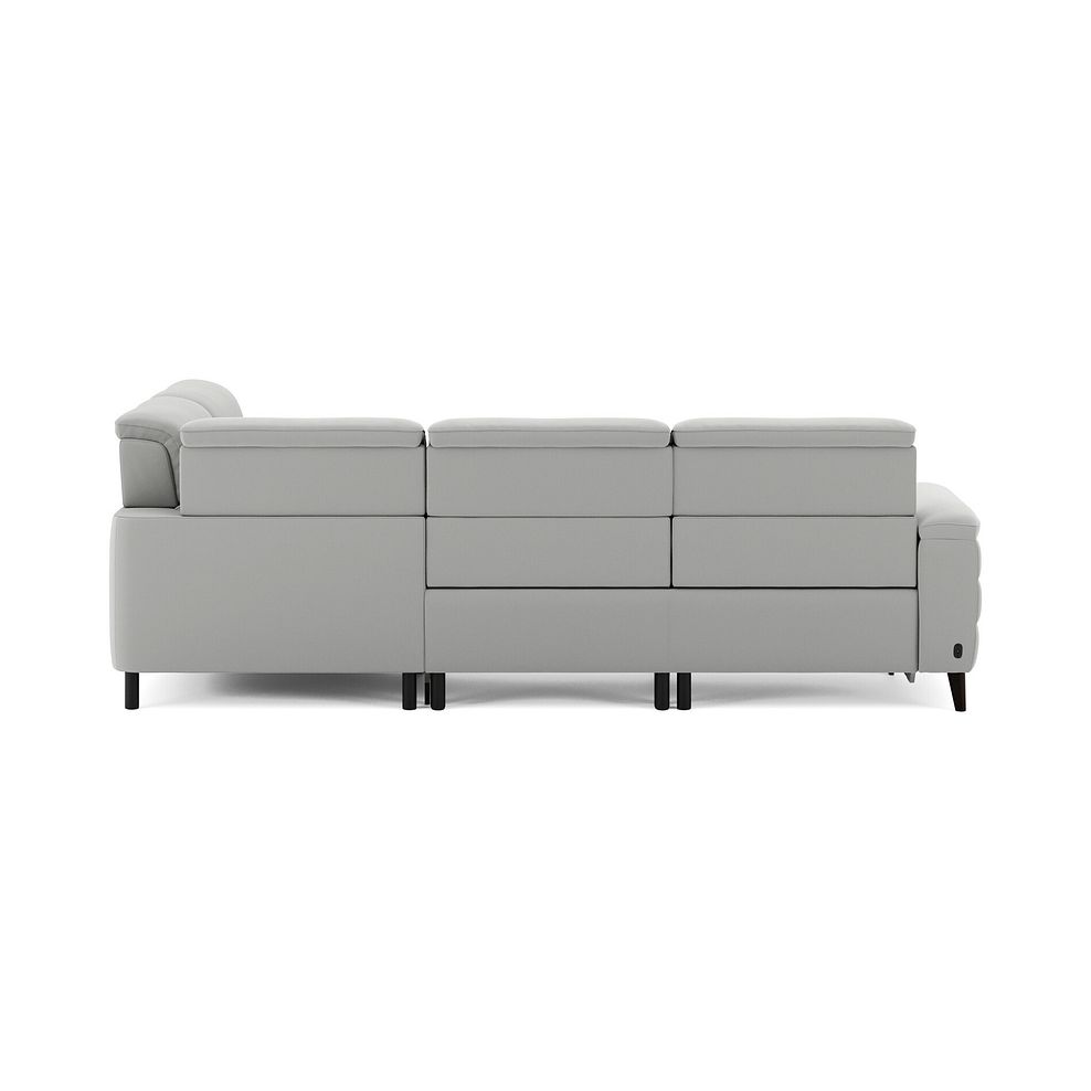 Cassius Left hand Corner Electric Recliner Sofa in Bella Lead Grey Fabric 7