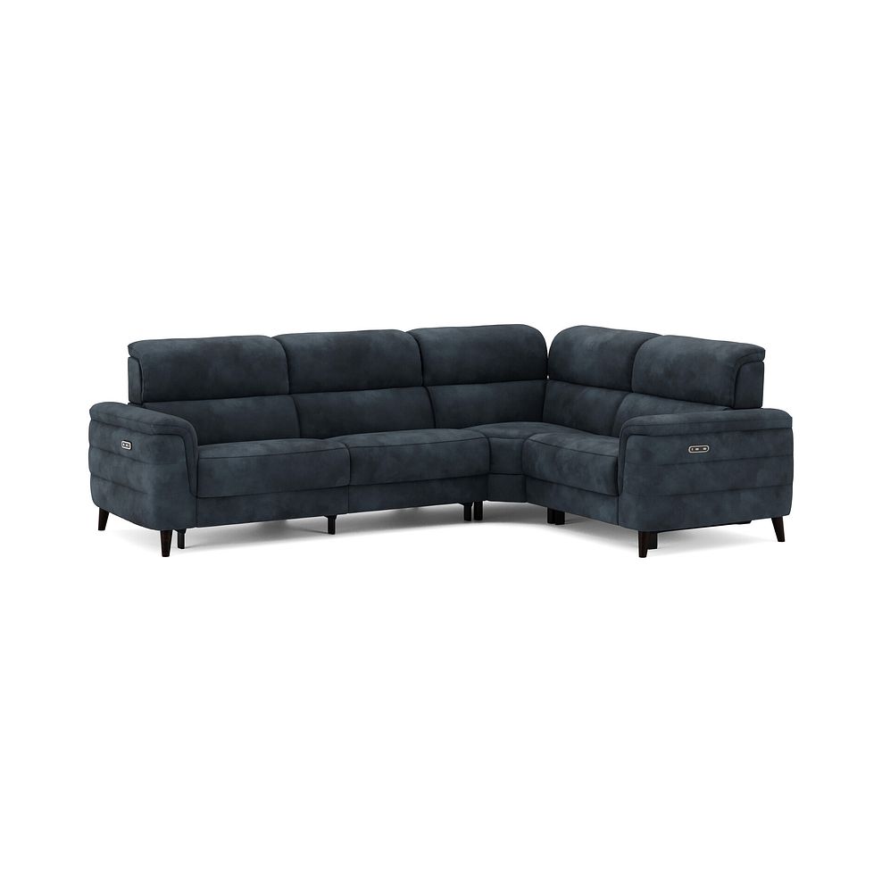 Cassius Left hand Corner Electric Recliner Sofa in Dexter Shadow Fabric 2