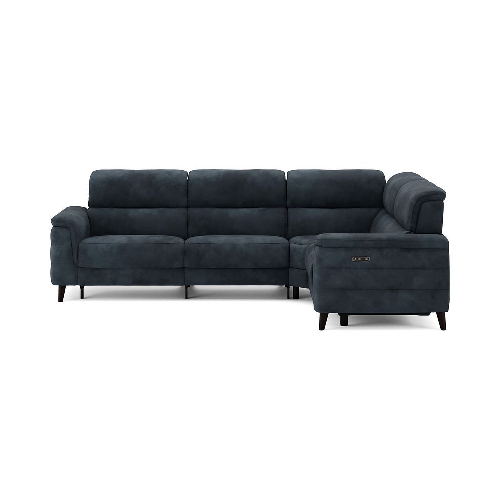 Cassius Left hand Corner Electric Recliner Sofa in Dexter Shadow Fabric 4