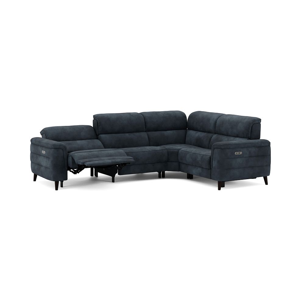 Cassius Left hand Corner Electric Recliner Sofa in Dexter Shadow Fabric 3