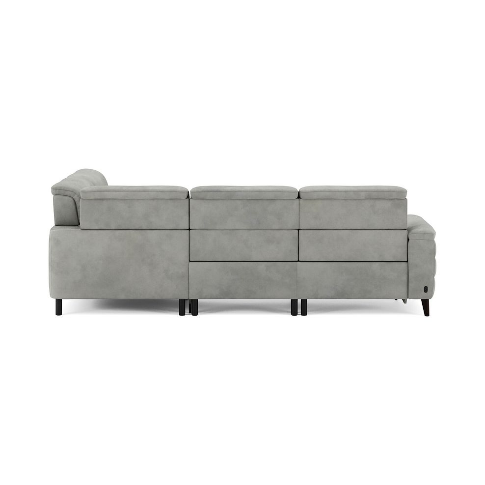 Cassius Left hand Corner Electric Recliner Sofa in Dexter Stone Fabric 7