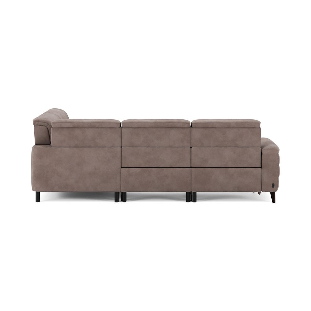Cassius Left hand Corner Electric Recliner Sofa with Adjustable Power Headrests in Dexter Nutmeg Fabric 7