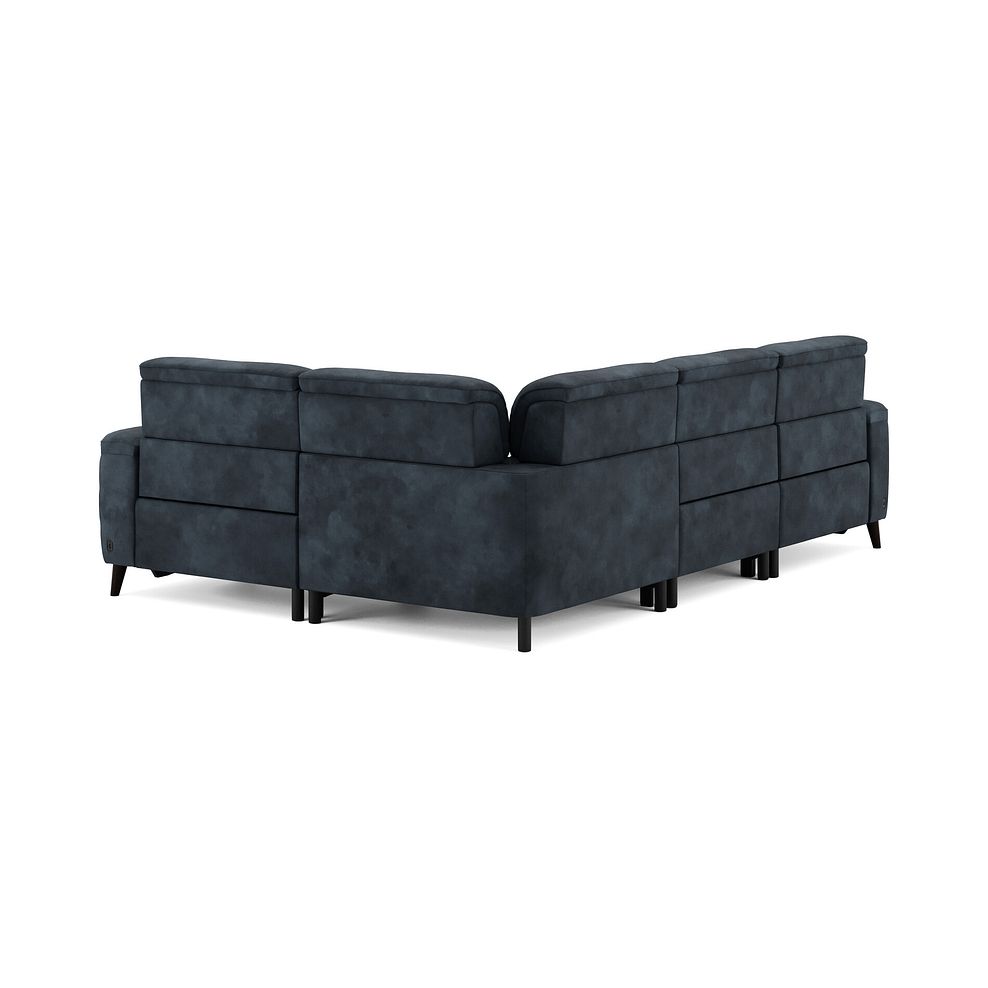 Cassius Left hand Corner Electric Recliner Sofa with Adjustable Power Headrests in Dexter Shadow Fabric 6