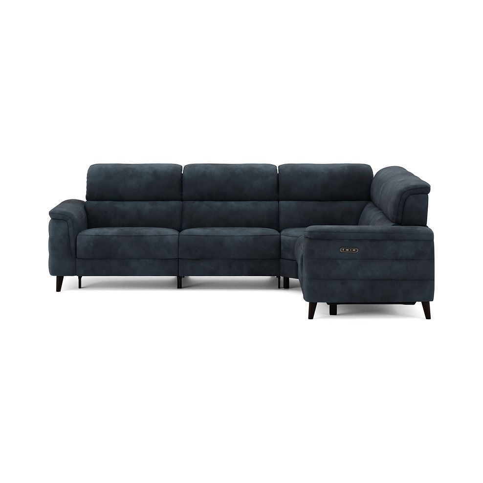 Cassius Left hand Corner Electric Recliner Sofa with Adjustable Power Headrests in Dexter Shadow Fabric 4