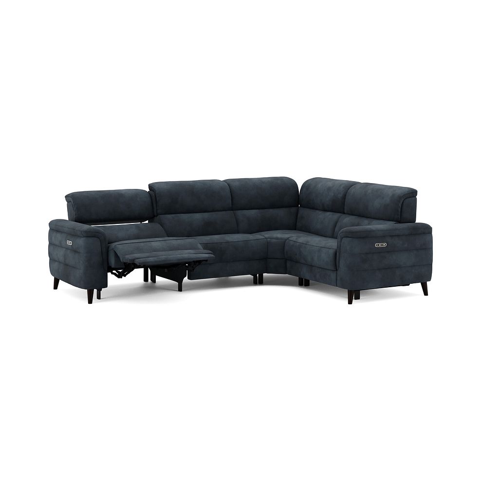 Cassius Left hand Corner Electric Recliner Sofa with Adjustable Power Headrests in Dexter Shadow Fabric 3