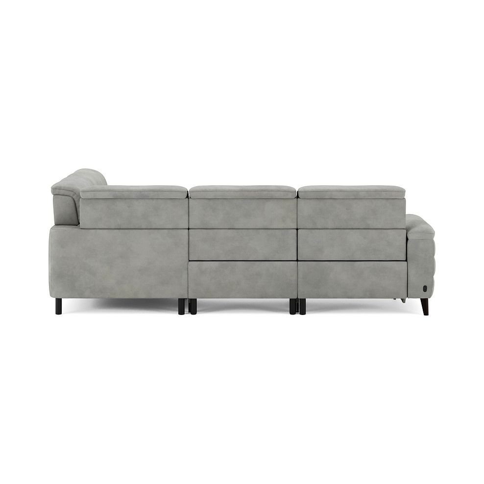 Cassius Left hand Corner Electric Recliner Sofa with Adjustable Power Headrests in Dexter Stone Fabric 7