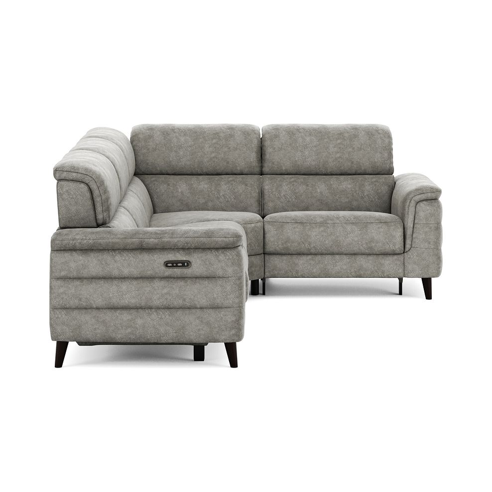 Cassius Left hand Corner Electric Recliner Sofa with Adjustable Power Headrests in Marble Mink Fabric 5