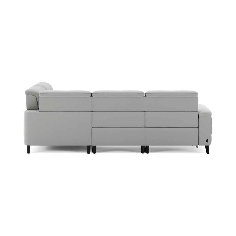 Cassius Left hand Corner Electric Recliner Sofa with Storage Chaise in Bella Lead Grey Fabric 7