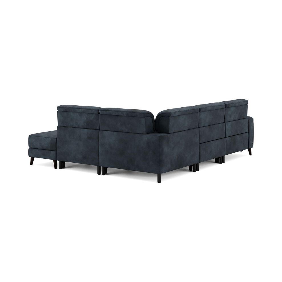Cassius Left hand Corner Electric Recliner Sofa with Storage Chaise in Dexter Shadow Fabric 6
