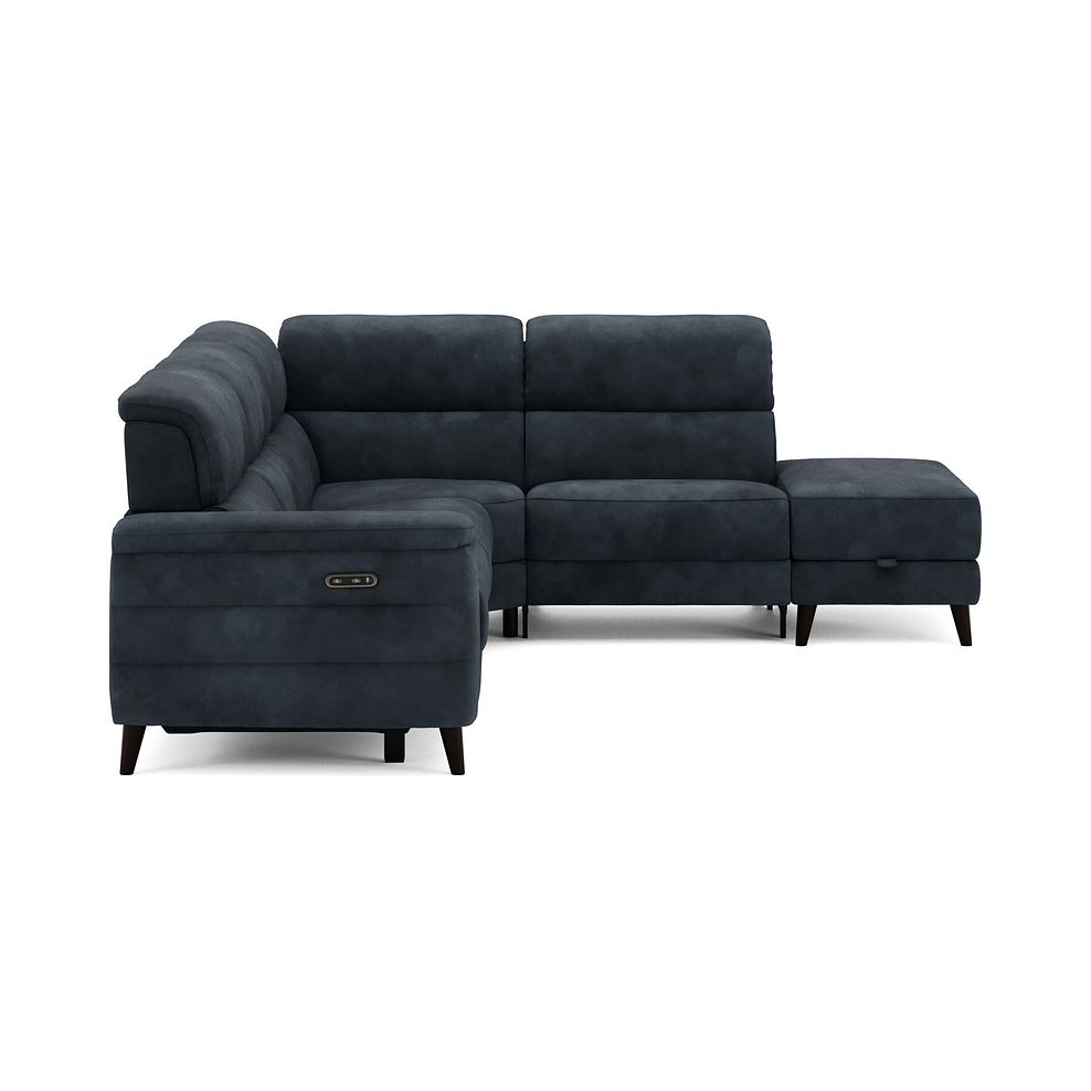 Cassius Left hand Corner Electric Recliner Sofa with Storage Chaise in Dexter Shadow Fabric 5