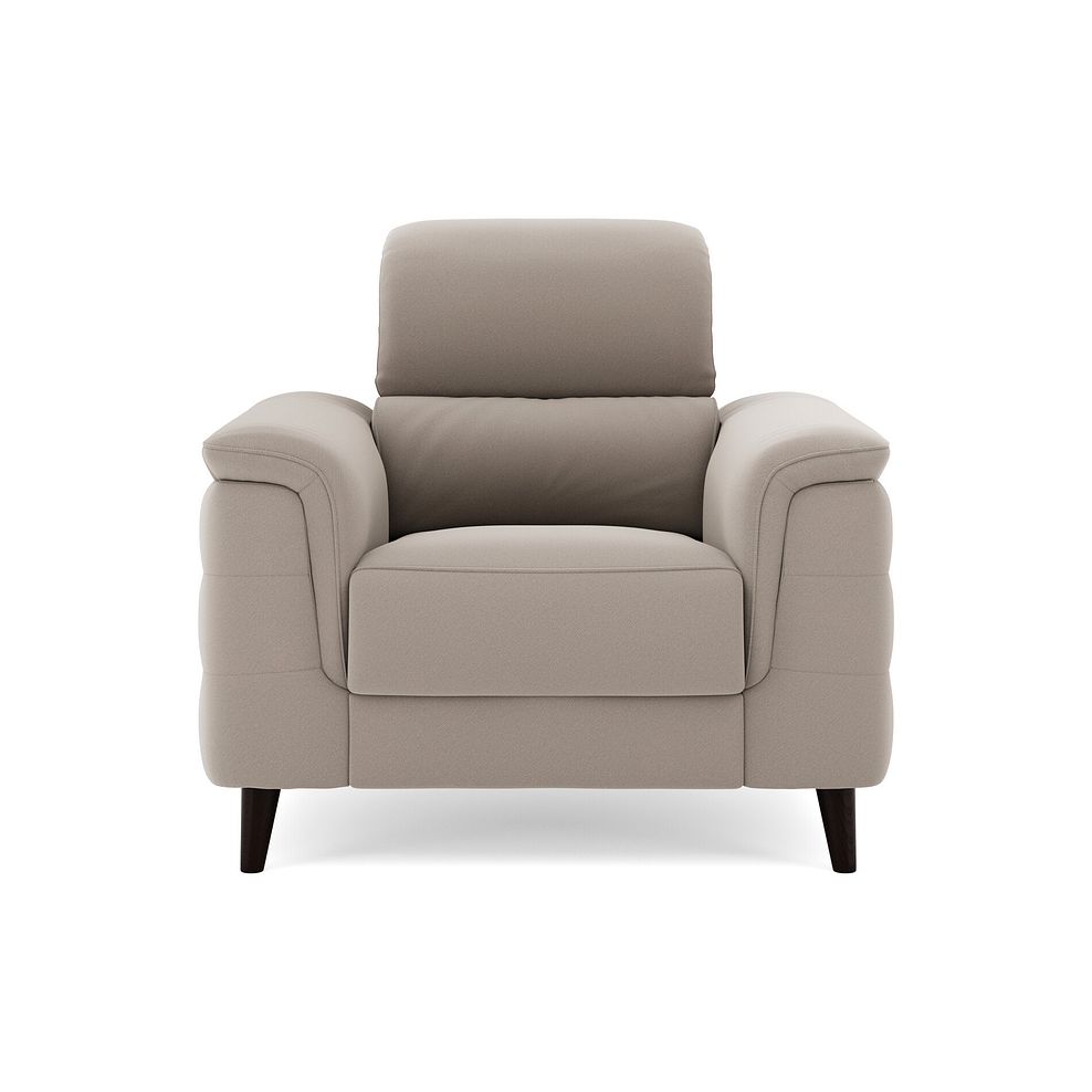 Cassius Power Recliner Armchair in Bella Latte Fabric 3
