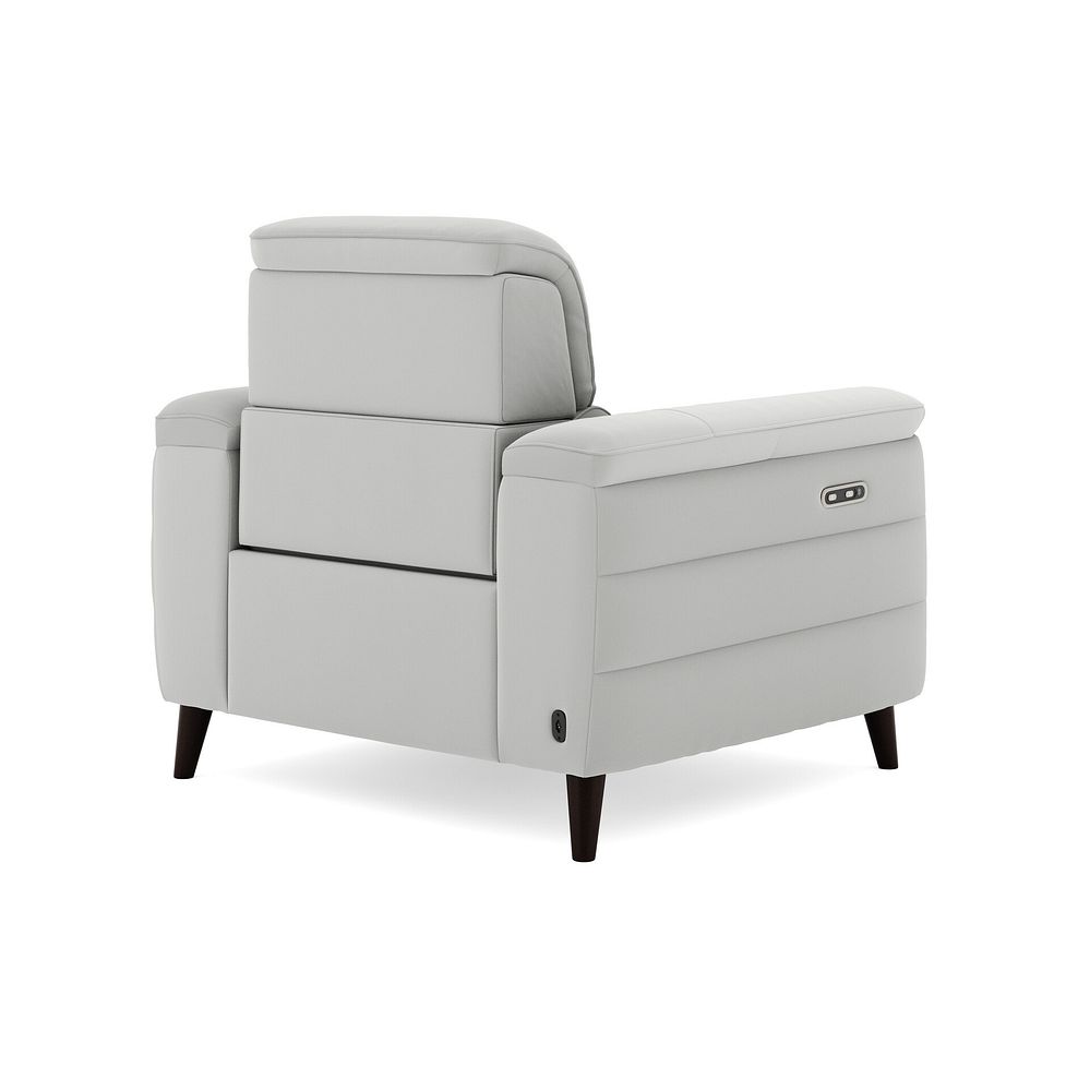 Cassius Power Recliner Armchair in Bella Lead Grey Fabric 5