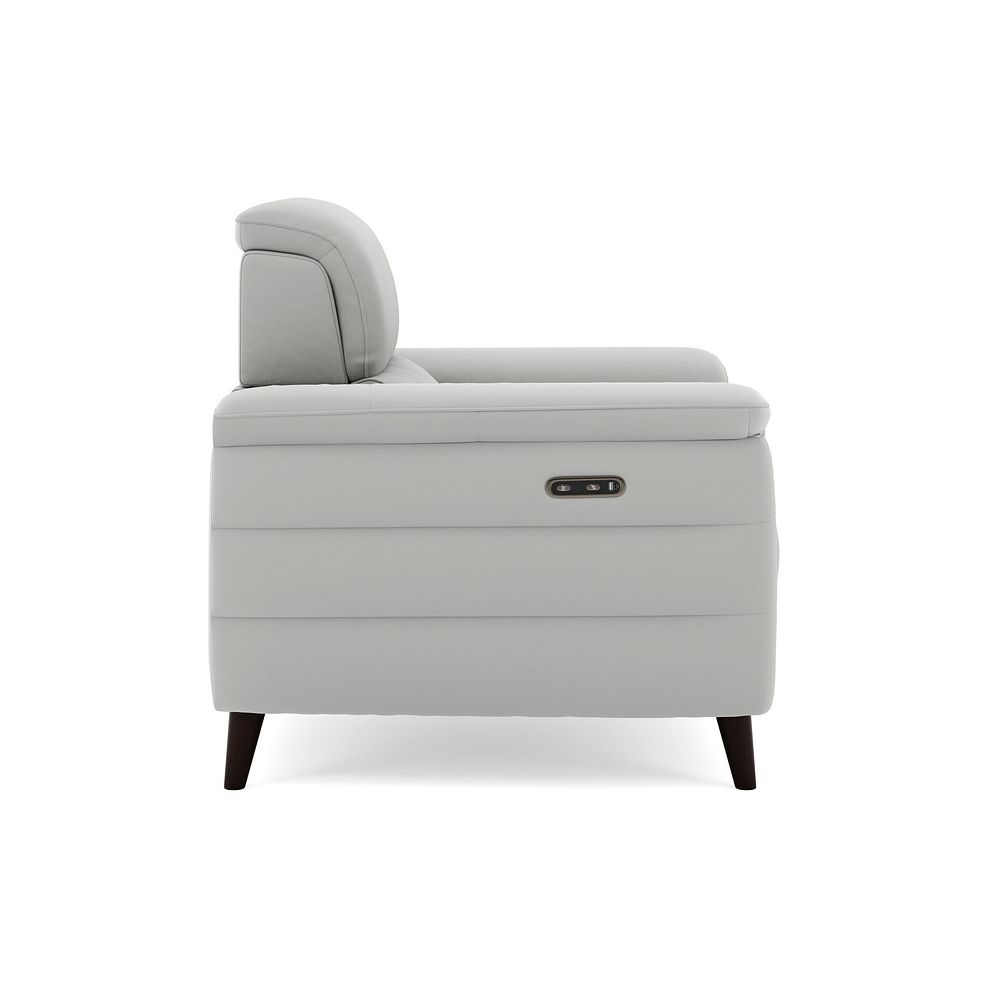 Cassius Power Recliner Armchair in Bella Lead Grey Fabric 4