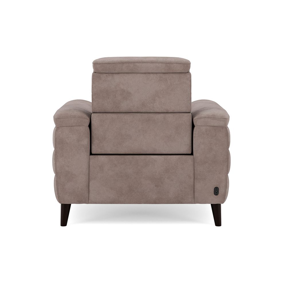 Cassius Power Recliner Armchair in Dexter Nutmeg Fabric 6