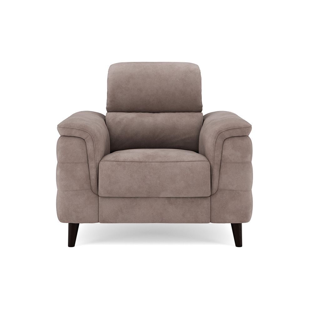 Cassius Power Recliner Armchair in Dexter Nutmeg Fabric 3