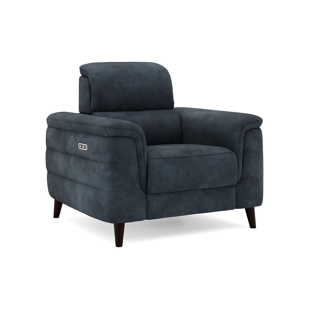 Cassius Power Recliner Armchair in Dexter Shadow Fabric 1