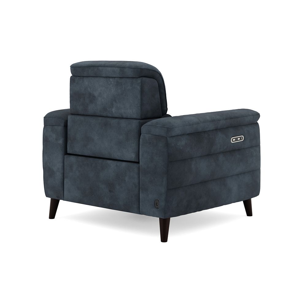 Cassius Power Recliner Armchair in Dexter Shadow Fabric 4