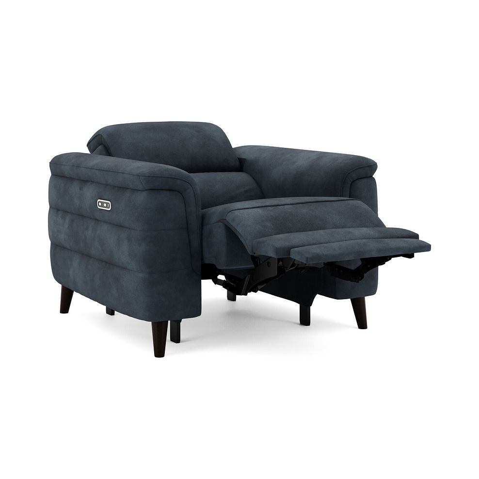 Cassius Power Recliner Armchair in Dexter Shadow Fabric 2