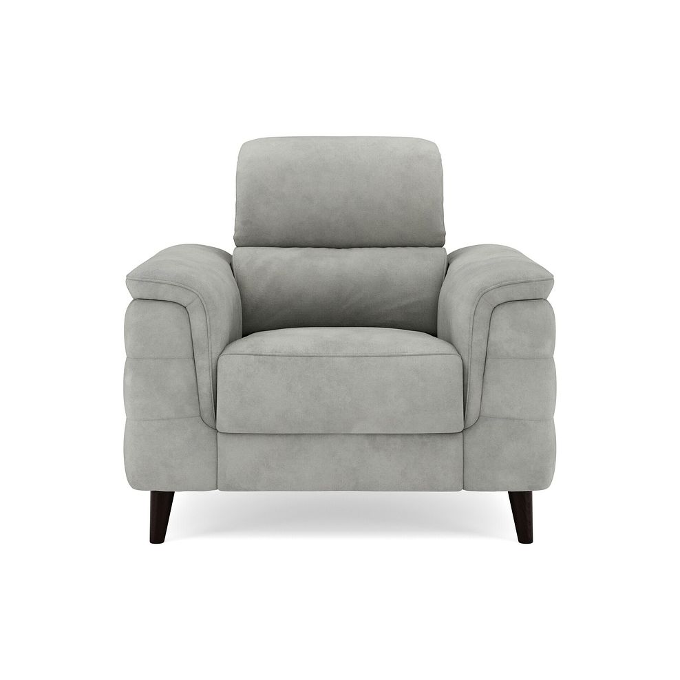 Cassius Power Recliner Armchair in Dexter Stone Fabric 3