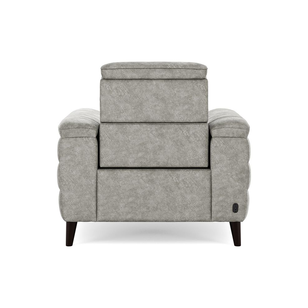 Cassius Power Recliner Armchair in Marble Mink Fabric 6