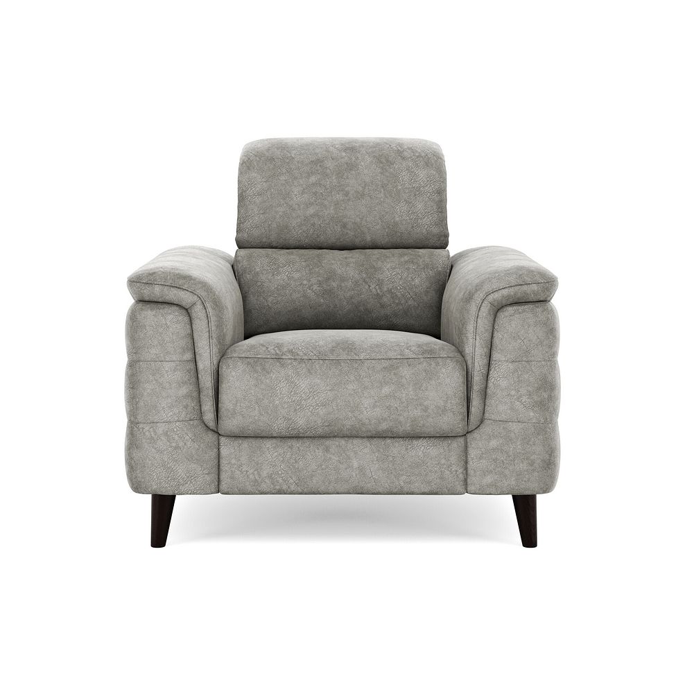 Cassius Power Recliner Armchair in Marble Mink Fabric 3
